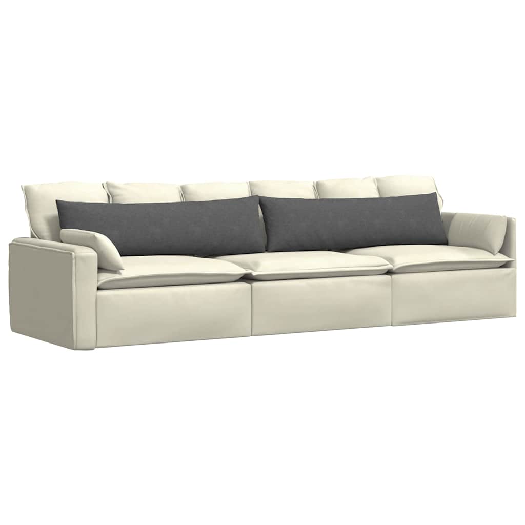 vidaXL Sofakissen 2 Stück Dunkelgrau 145 x 40 cm Cordstoff