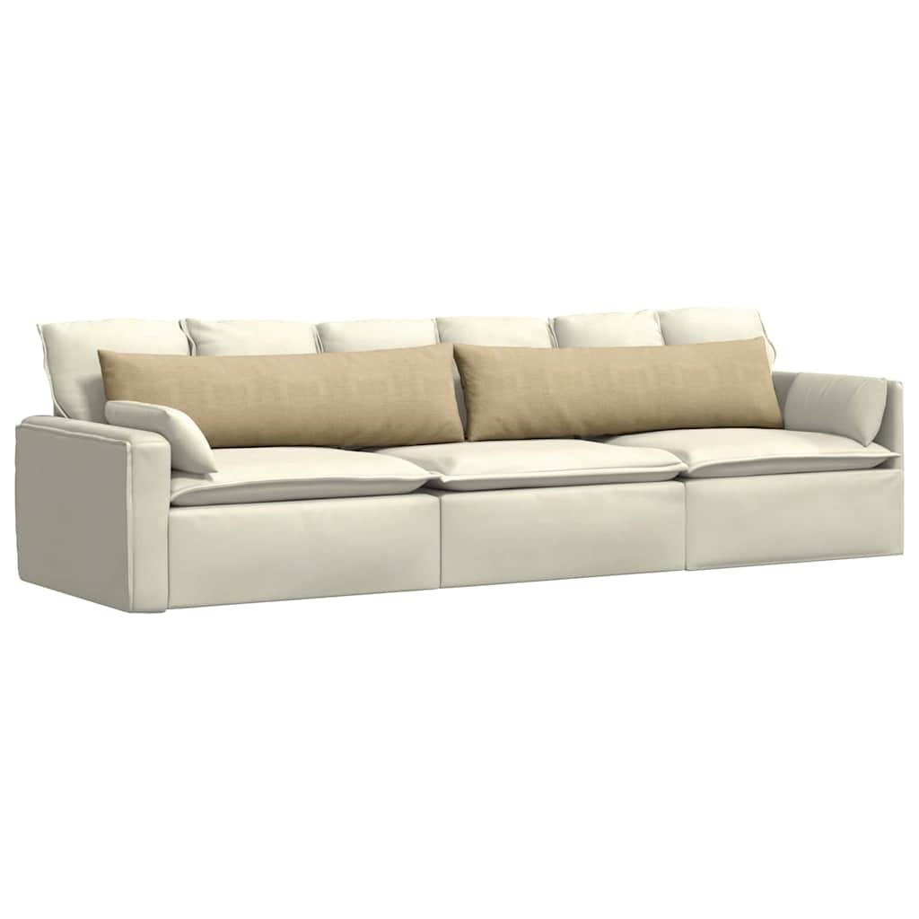 vidaXL Sofakissen 2 Stück Grau-Grün 145 x 40 cm Cordstoff