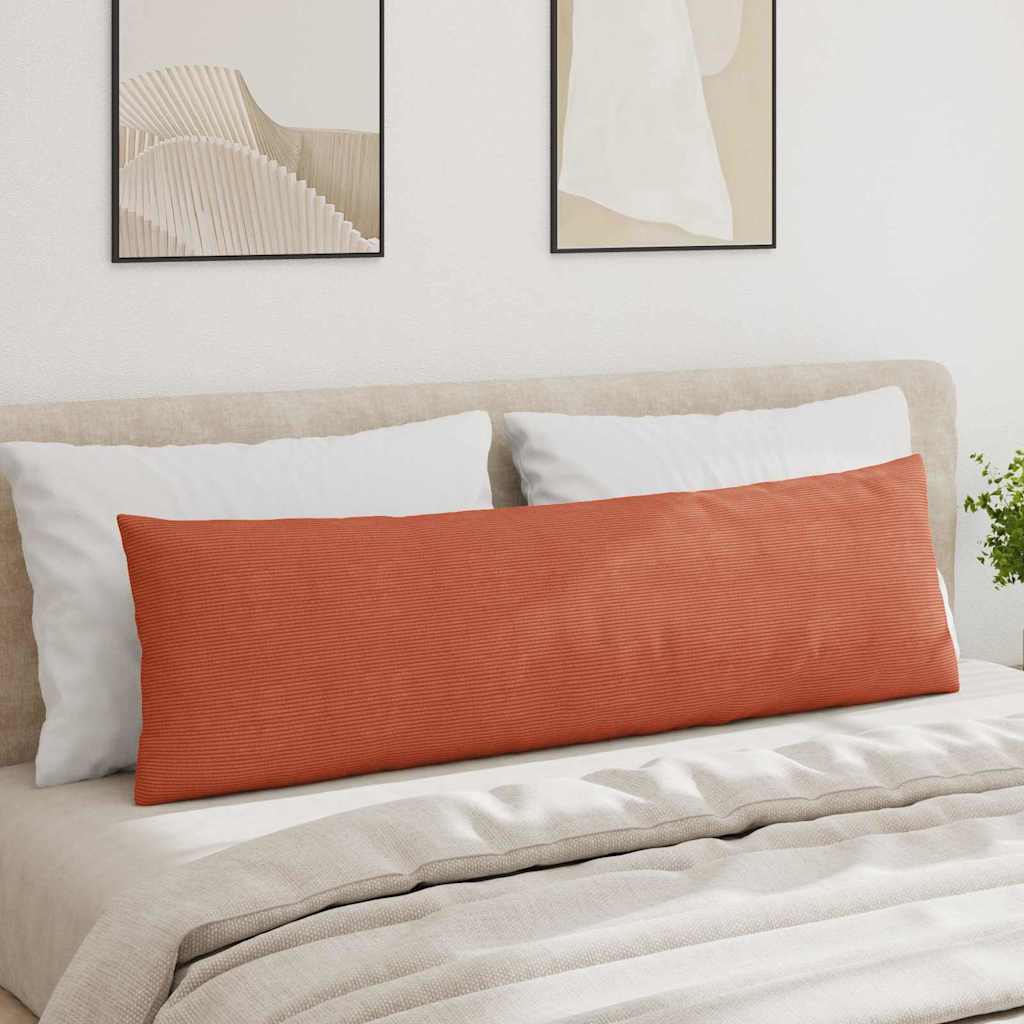 vidaXL Sofakissen 2 Stück Rot-Orange 145 x 40 cm Cordstoff