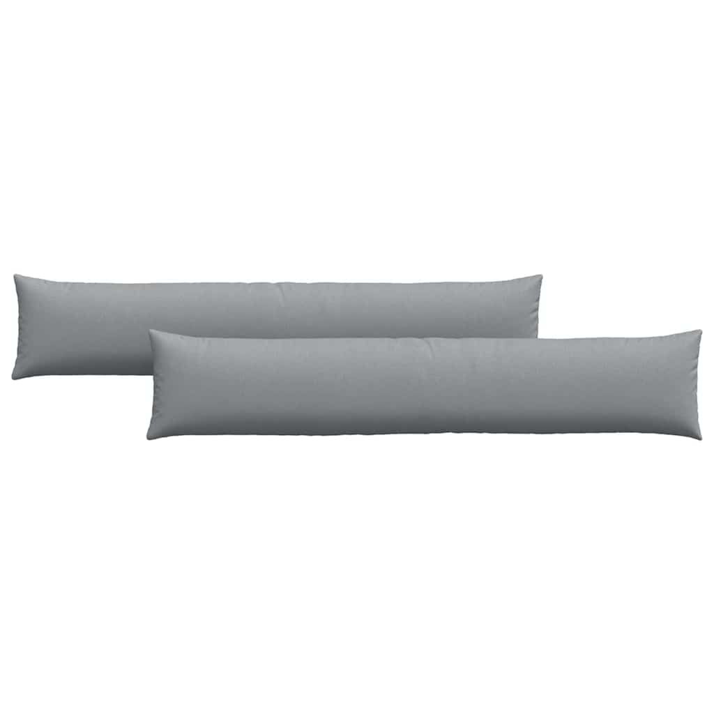 vidaXL Sofakissen 2 pcs Hellgrau 200 x 40 cm Stoff