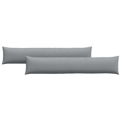 vidaXL Sofakissen 2 pcs Hellgrau 200 x 40 cm Stoff