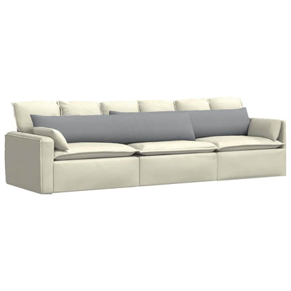 vidaXL Sofakissen 2 pcs Hellgrau 200 x 40 cm Stoff