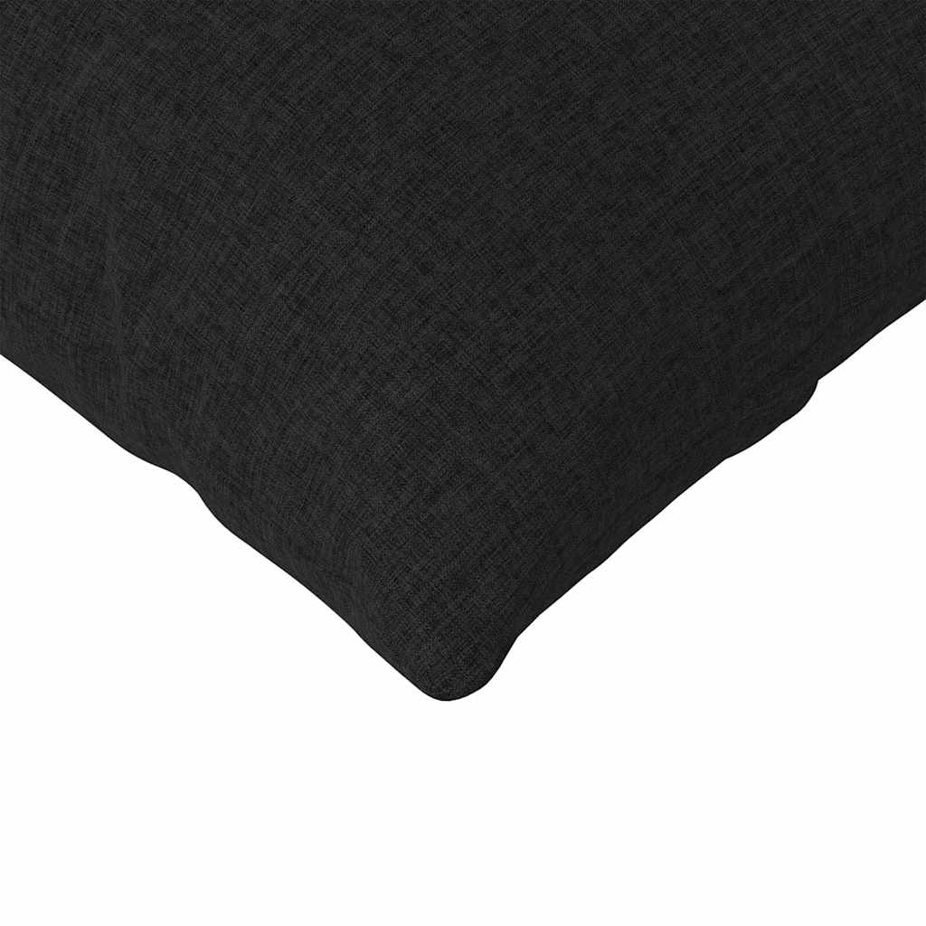 vidaXL Sofakissen 2 pcs Schwarz 200 x 40 cm Stoff