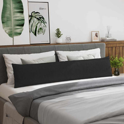 vidaXL Sofakissen 2 pcs Schwarz 200 x 40 cm Stoff