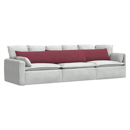vidaXL Sofakissen 2 pcs Weinrot 200 x 40 cm Stoff