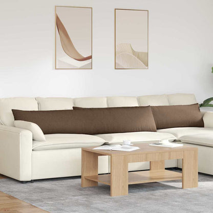 vidaXL Sofakissen 2 pcs Braun 200 x 40 cm Stoff