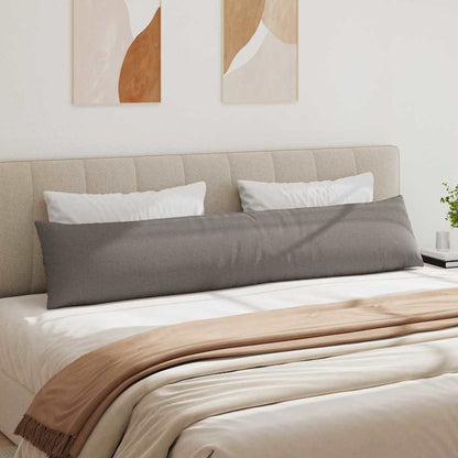 vidaXL Sofakissen 2 pcs Taupe 200 x 40 cm Stoff