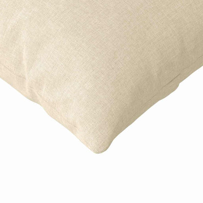 vidaXL Sofakissen 2 pcs Creme 200 x 40 cm Stoff