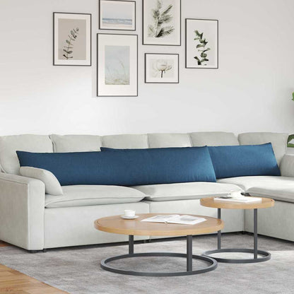 vidaXL Sofakissen 2 pcs Blau 200 x 40 cm Stoff