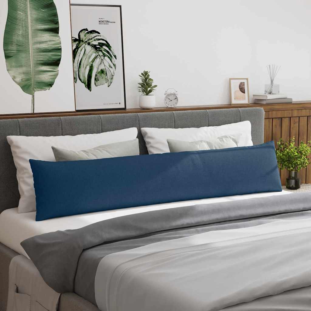 vidaXL Sofakissen 2 pcs Blau 200 x 40 cm Stoff