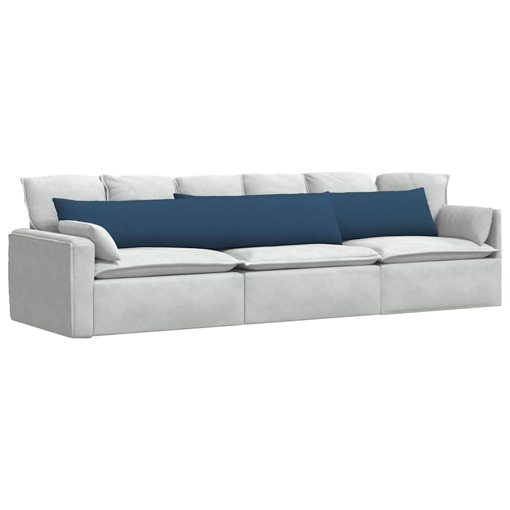 vidaXL Sofakissen 2 pcs Blau 200 x 40 cm Stoff