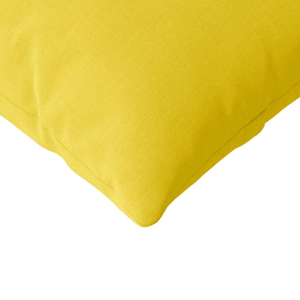 vidaXL Sofakissen 2 pcs Helles Gelb 200 x 40 cm Stoff