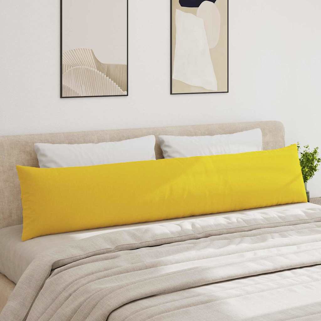 vidaXL Sofakissen 2 pcs Helles Gelb 200 x 40 cm Stoff
