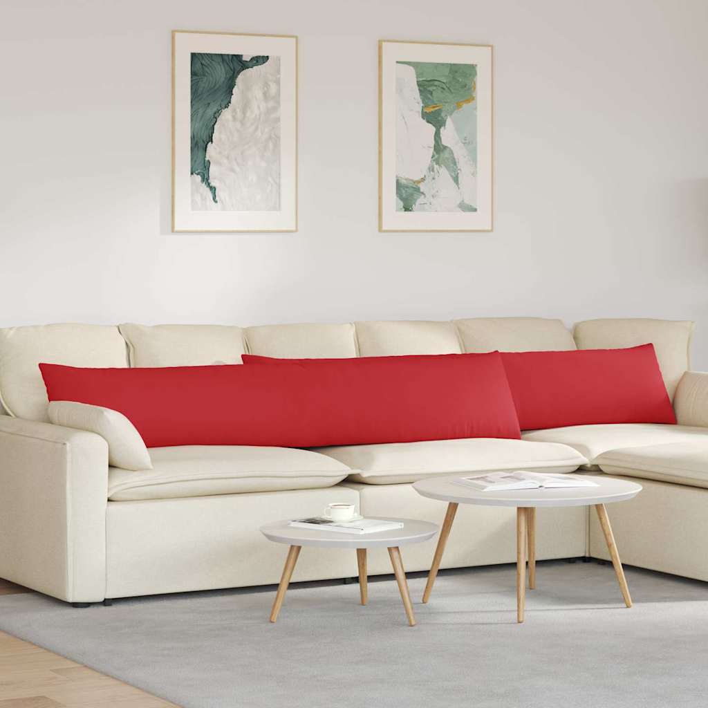 vidaXL Sofakissen 2 pcs Rot 200 x 40 cm Stoff