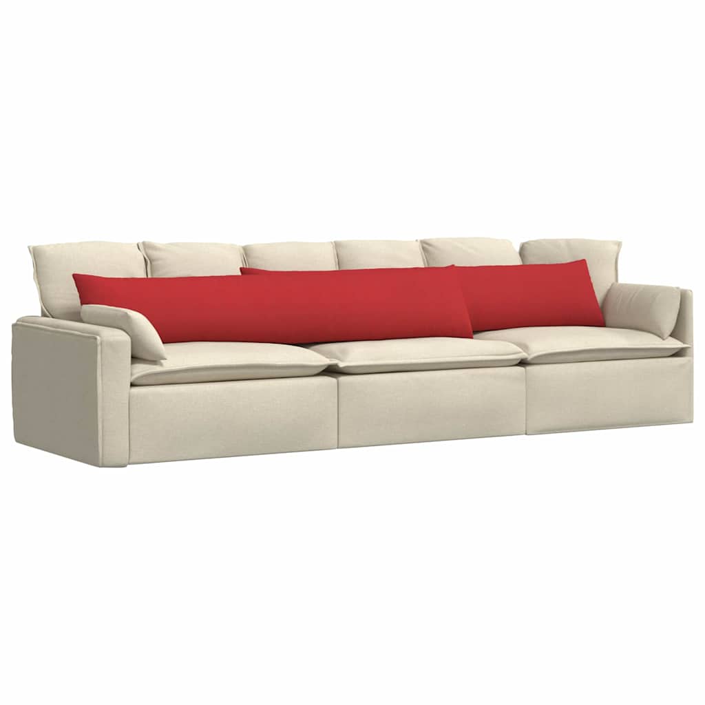 vidaXL Sofakissen 2 pcs Rot 200 x 40 cm Stoff