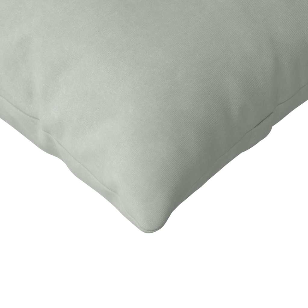 vidaXL Sofakissen 2 Stück Hellgrau 200 x 40 cm Cordstoff