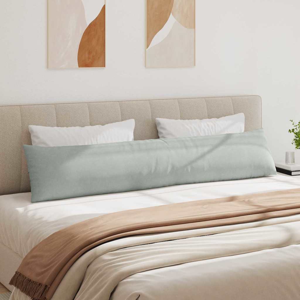 vidaXL Sofakissen 2 Stück Hellgrau 200 x 40 cm Cordstoff