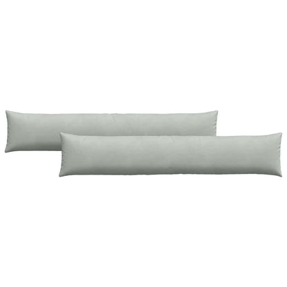vidaXL Sofakissen 2 Stück Hellgrau 200 x 40 cm Cordstoff