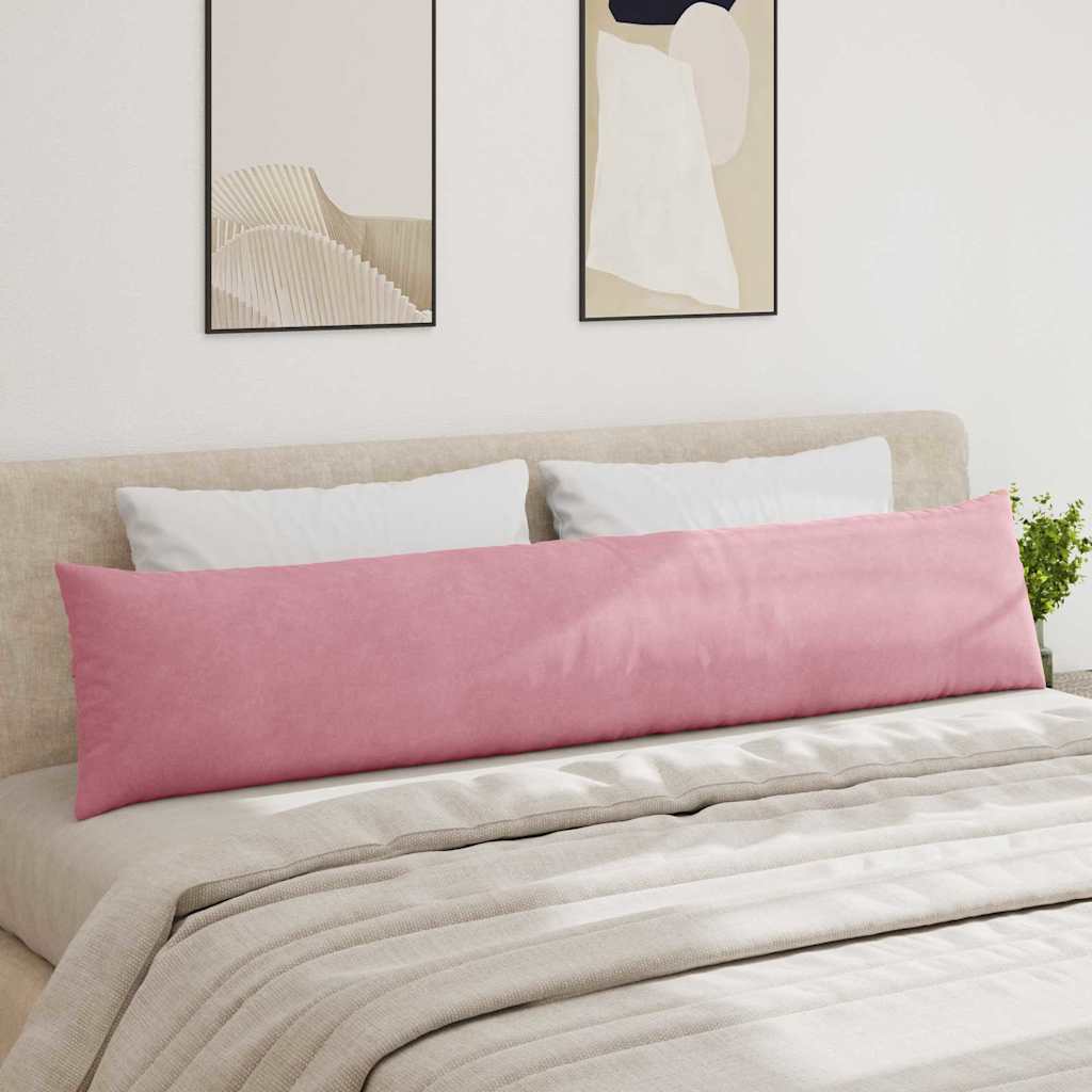 vidaXL Sofakissen 2 Stück Rosa 200 x 40 cm Cordstoff