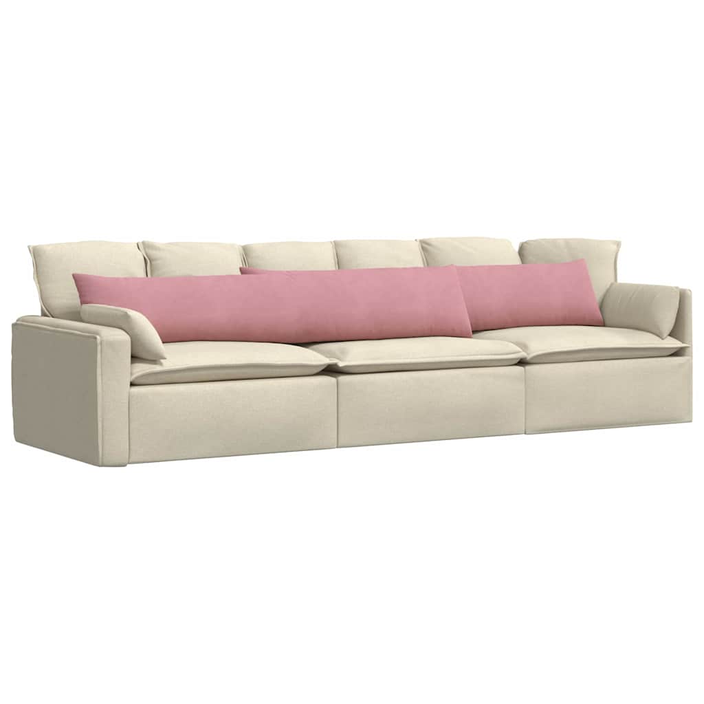 vidaXL Sofakissen 2 Stück Rosa 200 x 40 cm Cordstoff