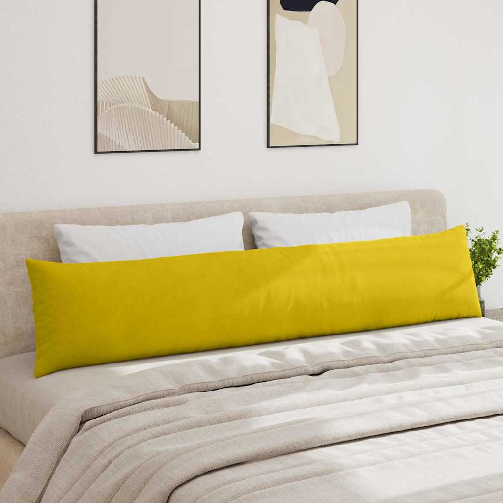 vidaXL Sofakissen 2 Stück Gelb 200 x 40 cm Cordstoff