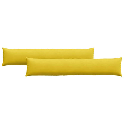 vidaXL Sofakissen 2 Stück Gelb 200 x 40 cm Cordstoff