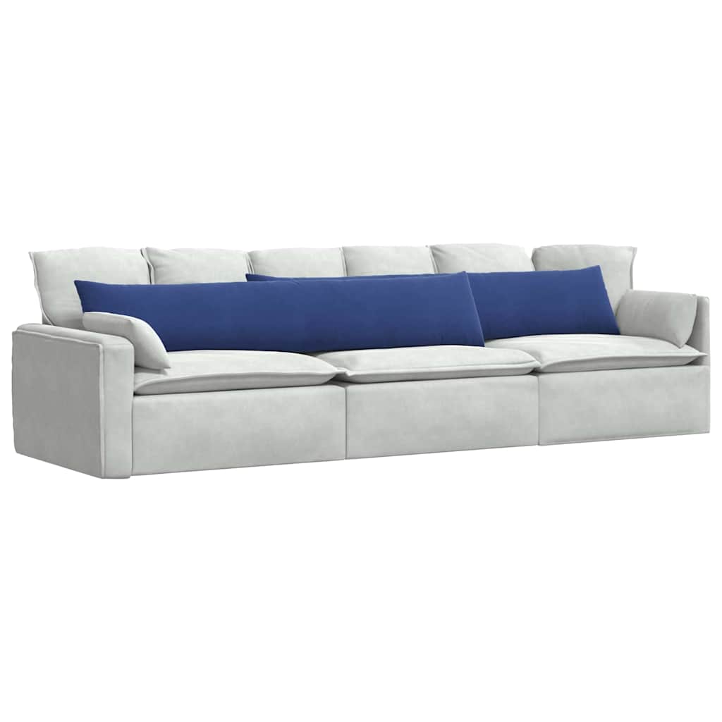 vidaXL Sofakissen 2 Stück Polizeiblau 200 x 40 cm Cordstoff