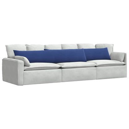 vidaXL Sofakissen 2 Stück Polizeiblau 200 x 40 cm Cordstoff