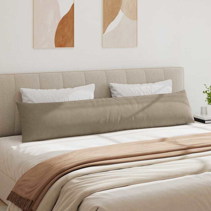 vidaXL Sofakissen 2 Stück Taupe 200 x 40 cm Stoff