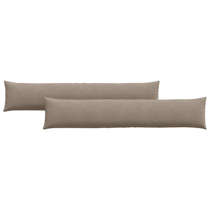 vidaXL Sofakissen 2 Stück Taupe 200 x 40 cm Stoff