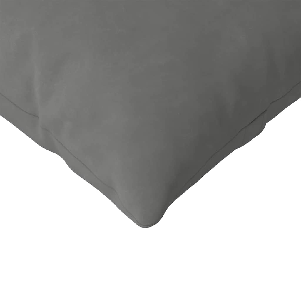 vidaXL Sofakissen 2 Stück Dunkelgrau 200 x 40 cm Stoff