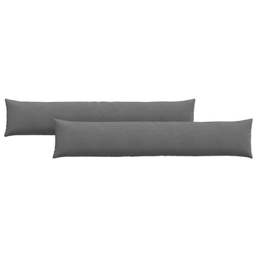 vidaXL Sofakissen 2 Stück Dunkelgrau 200 x 40 cm Stoff