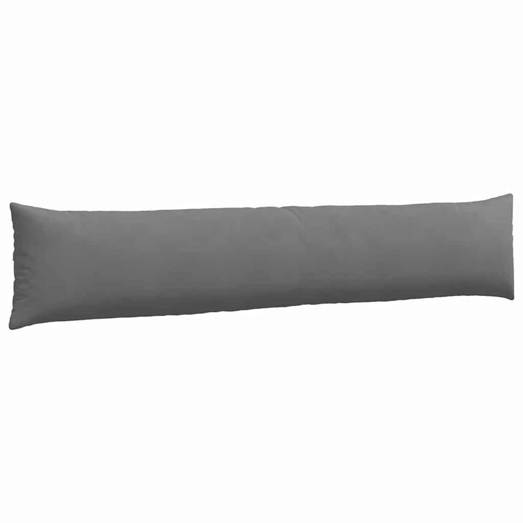 vidaXL Sofakissen 2 Stück Dunkelgrau 200 x 40 cm Stoff