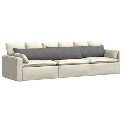 vidaXL Sofakissen 2 Stück Dunkelgrau 200 x 40 cm Stoff