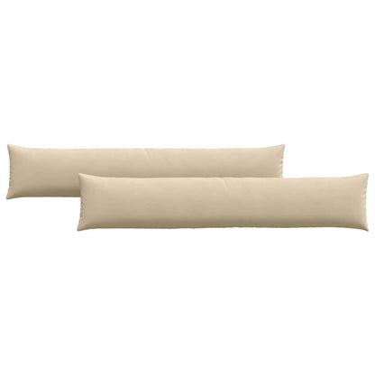 vidaXL Sofakissen 2 Stück Creme 200 x 40 cm Stoff