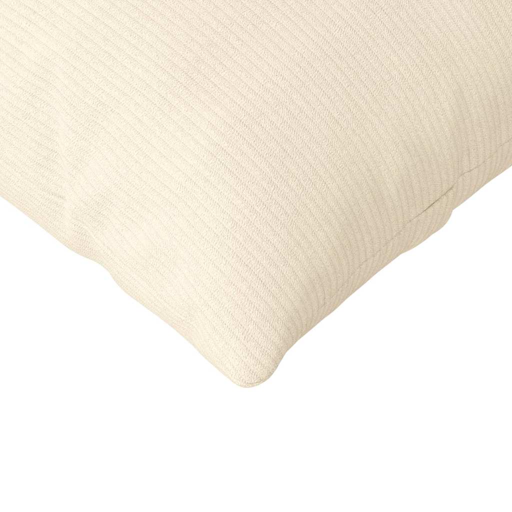 vidaXL Sofakissen 2 Stück Creme 200 x 40 cm Cordstoff