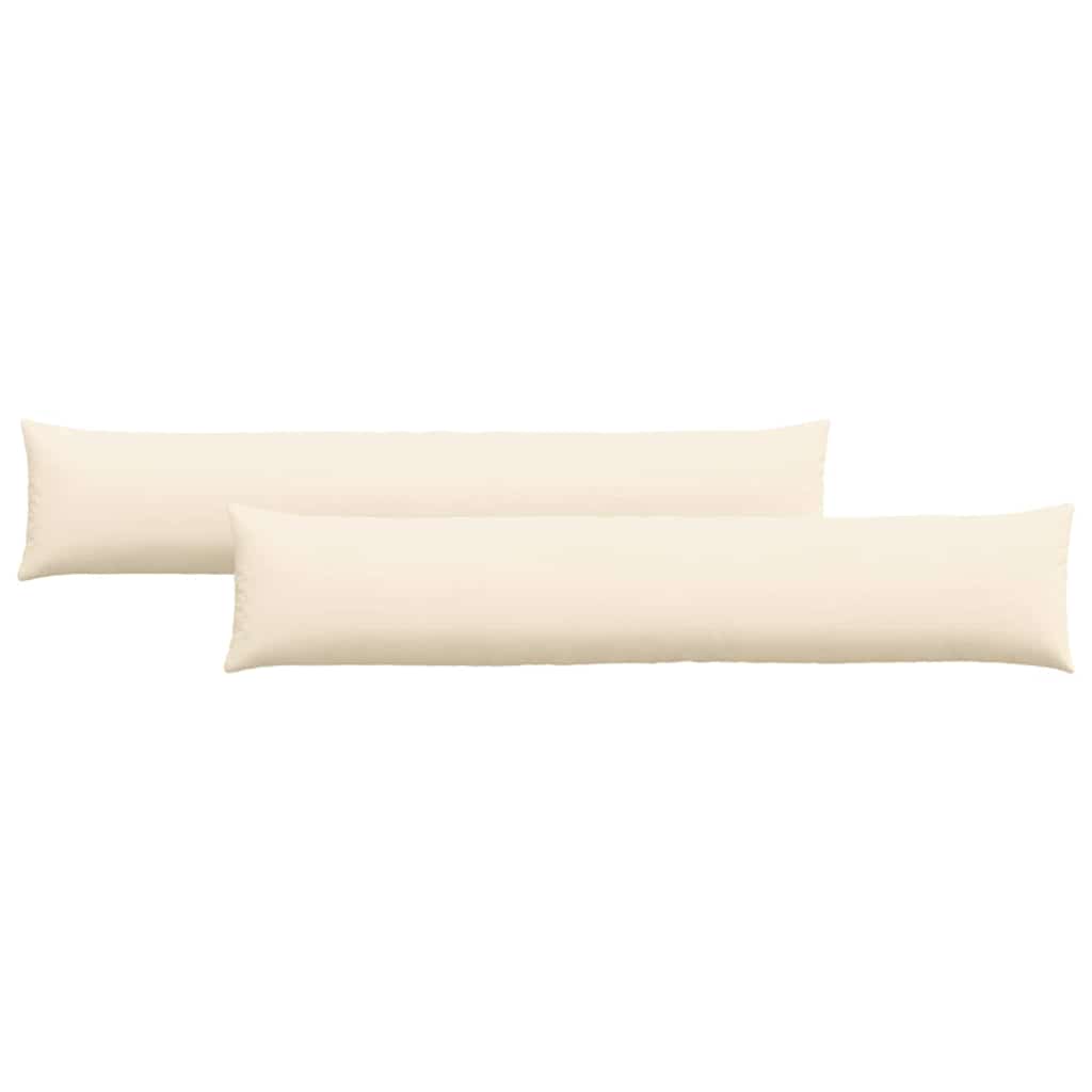 vidaXL Sofakissen 2 Stück Creme 200 x 40 cm Cordstoff