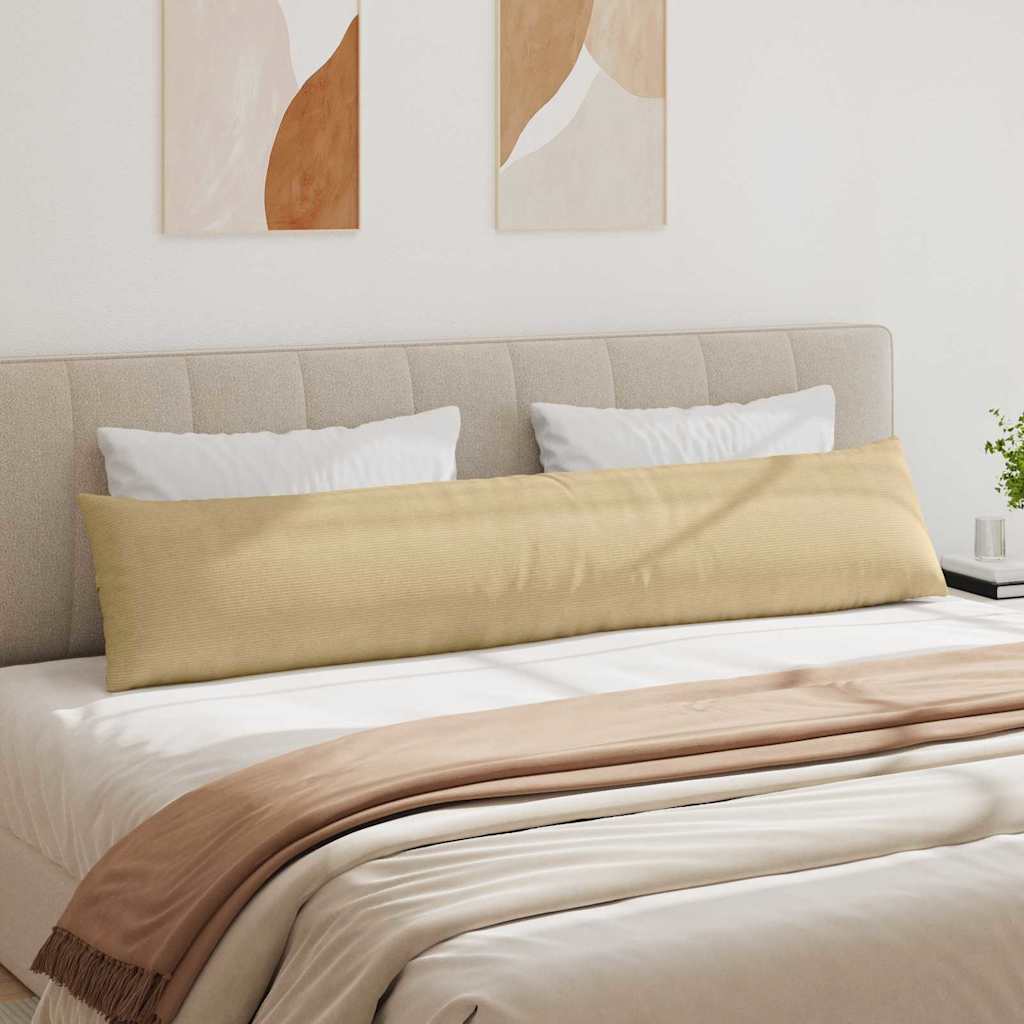 vidaXL Sofakissen 2 Stück Grau-Grün 200 x 40 cm Cordstoff