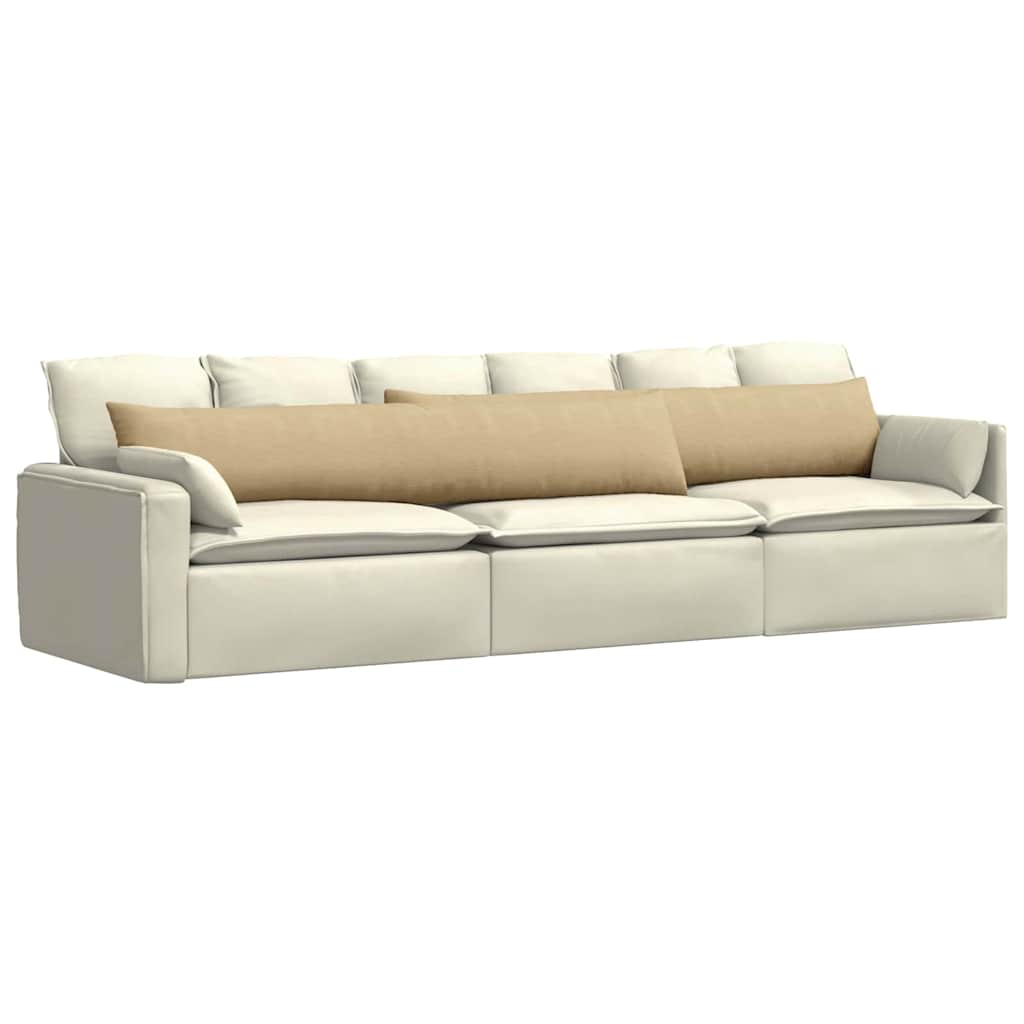 vidaXL Sofakissen 2 Stück Grau-Grün 200 x 40 cm Cordstoff