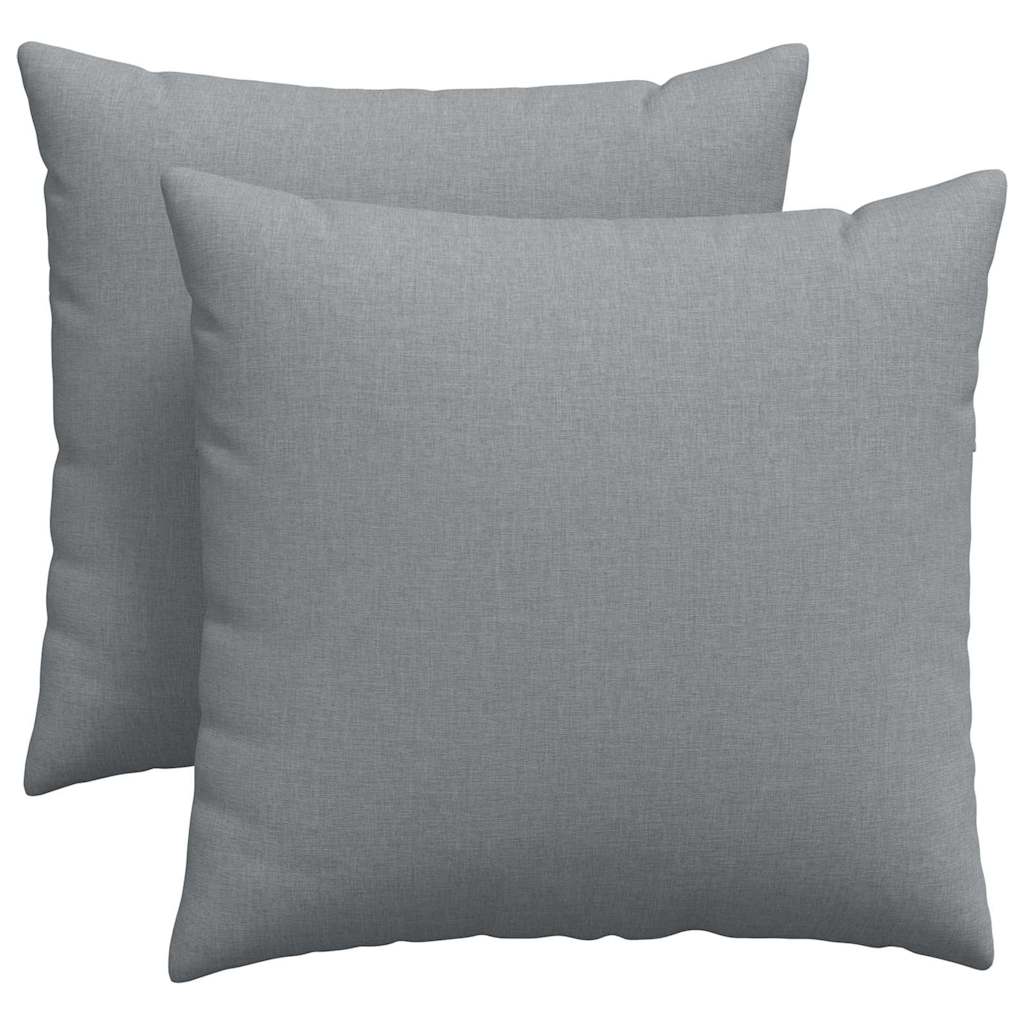 vidaXL Sofakissen 2 pcs Hellgrau 45 x 45 cm Stoff