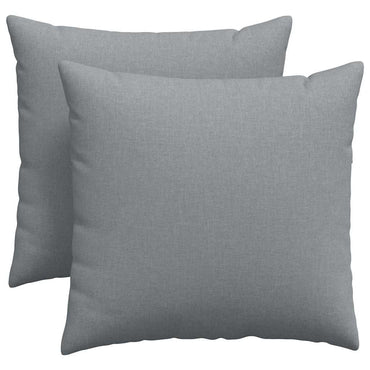 vidaXL Sofakissen 2 pcs Hellgrau 45 x 45 cm Stoff