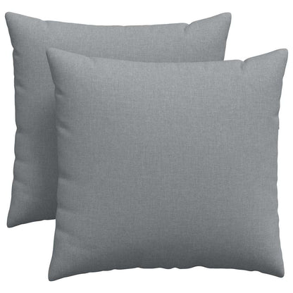 vidaXL Sofakissen 2 pcs Hellgrau 45 x 45 cm Stoff
