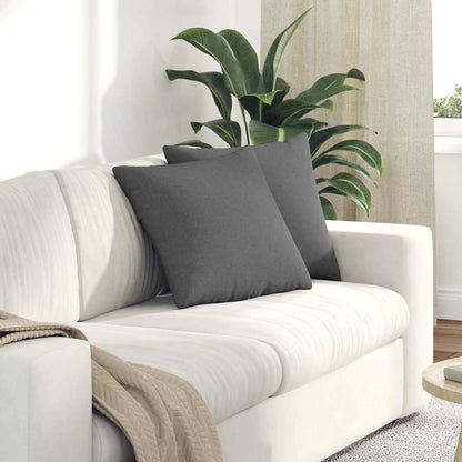 vidaXL Sofakissen 2 pcs Dunkelgrau 45 x 45 cm Stoff