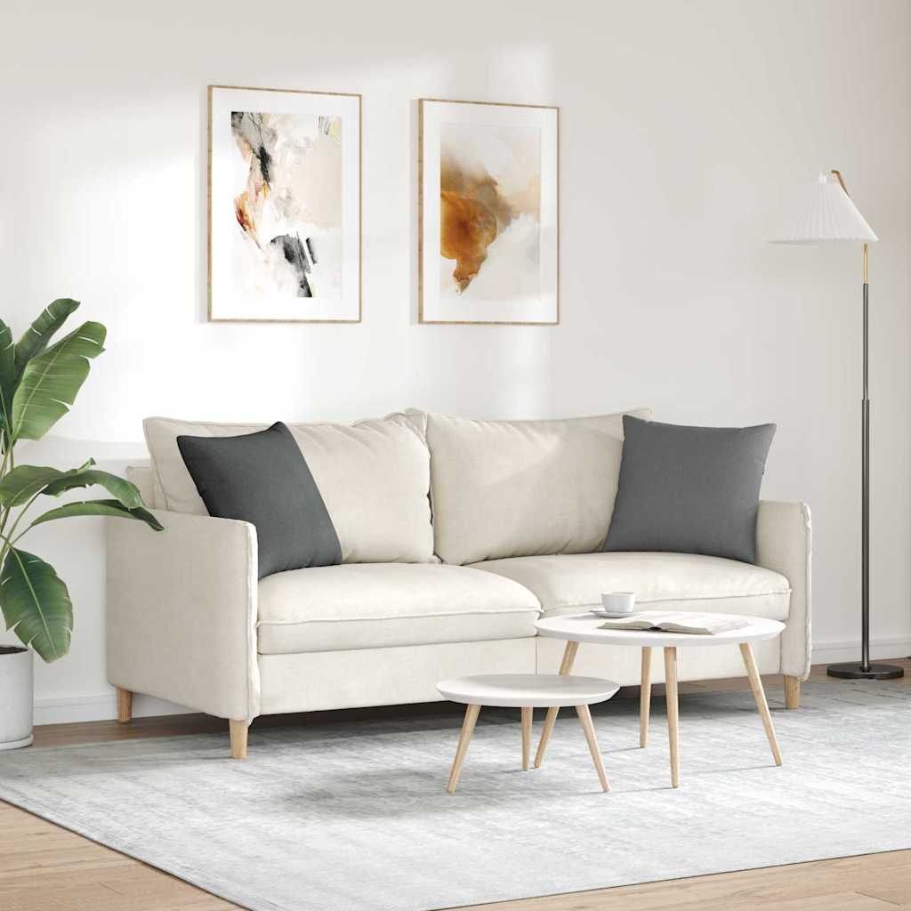 vidaXL Sofakissen 2 pcs Dunkelgrau 45 x 45 cm Stoff