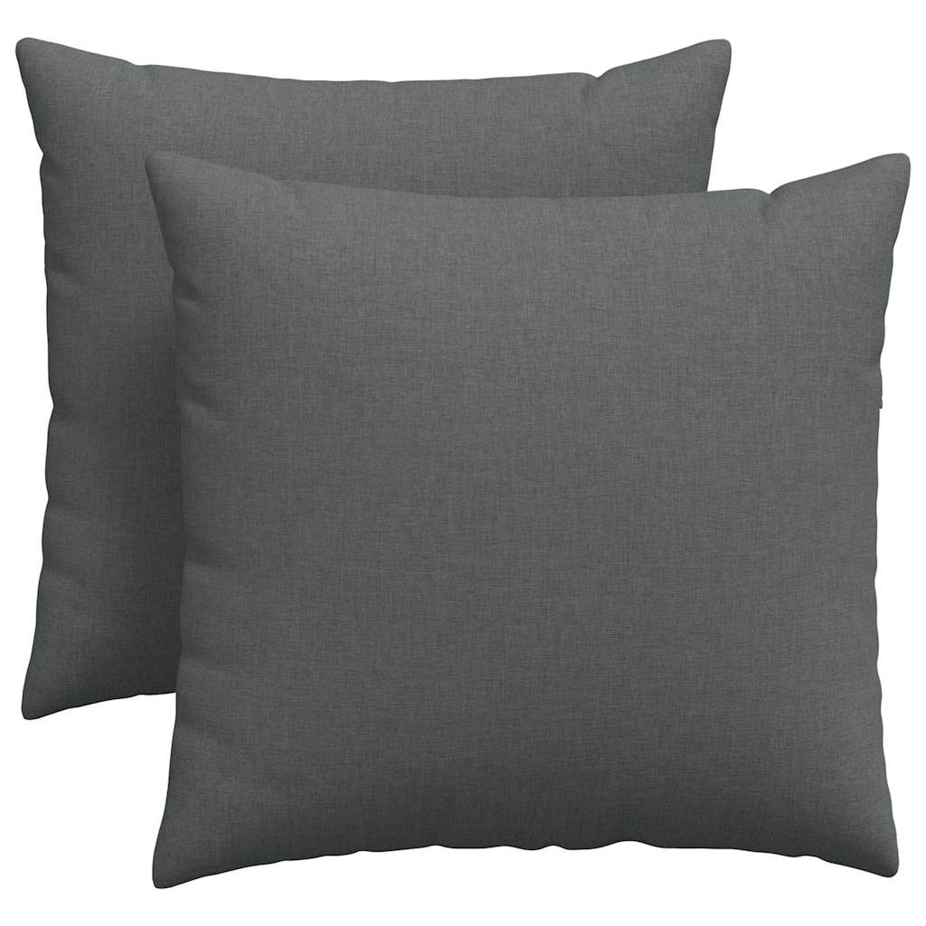 vidaXL Sofakissen 2 pcs Dunkelgrau 45 x 45 cm Stoff