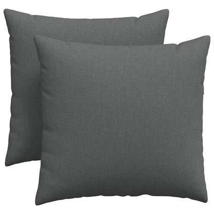 vidaXL Sofakissen 2 pcs Dunkelgrau 45 x 45 cm Stoff