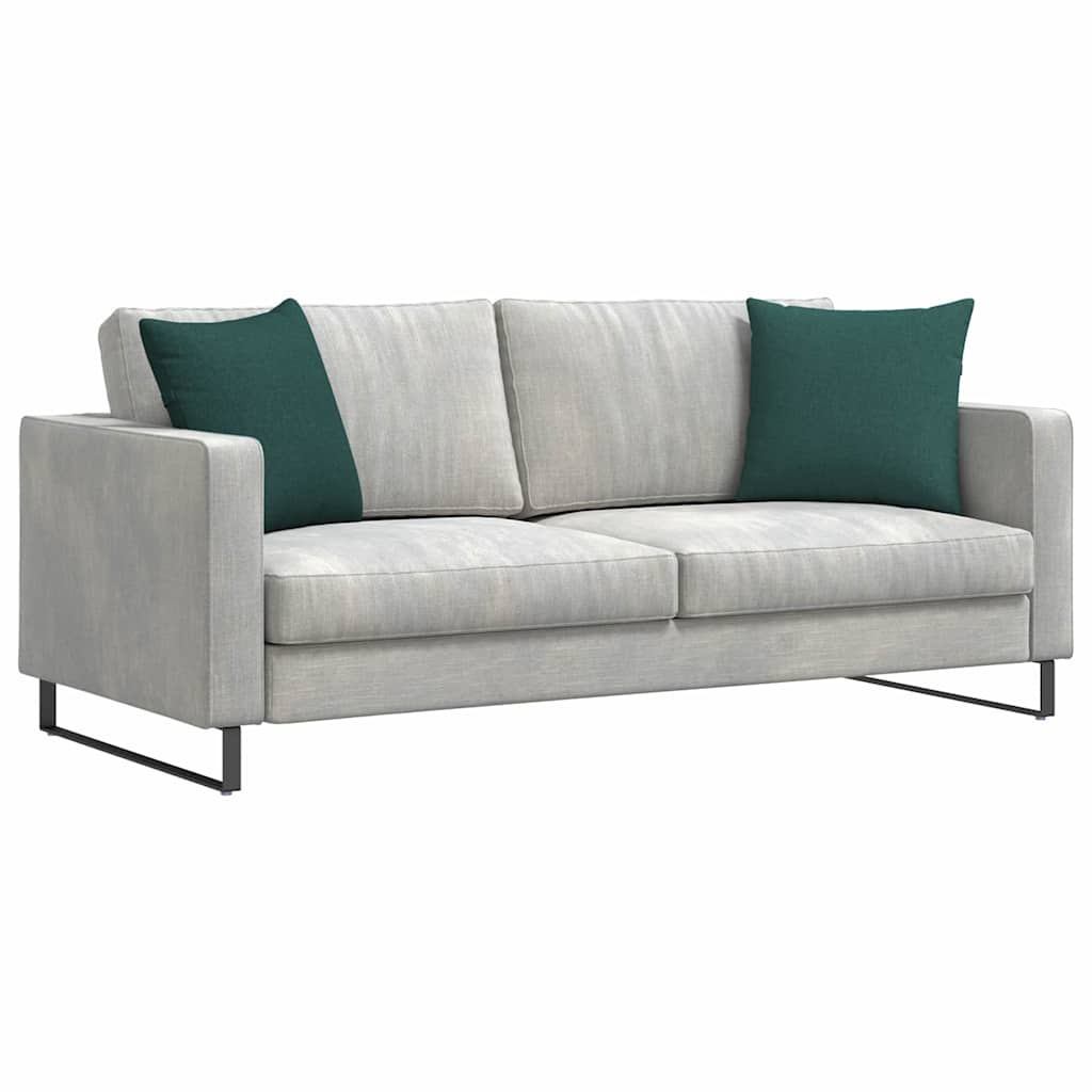 vidaXL Sofakissen 2 pcs Dunkelgrün 45 x 45 cm Stoff