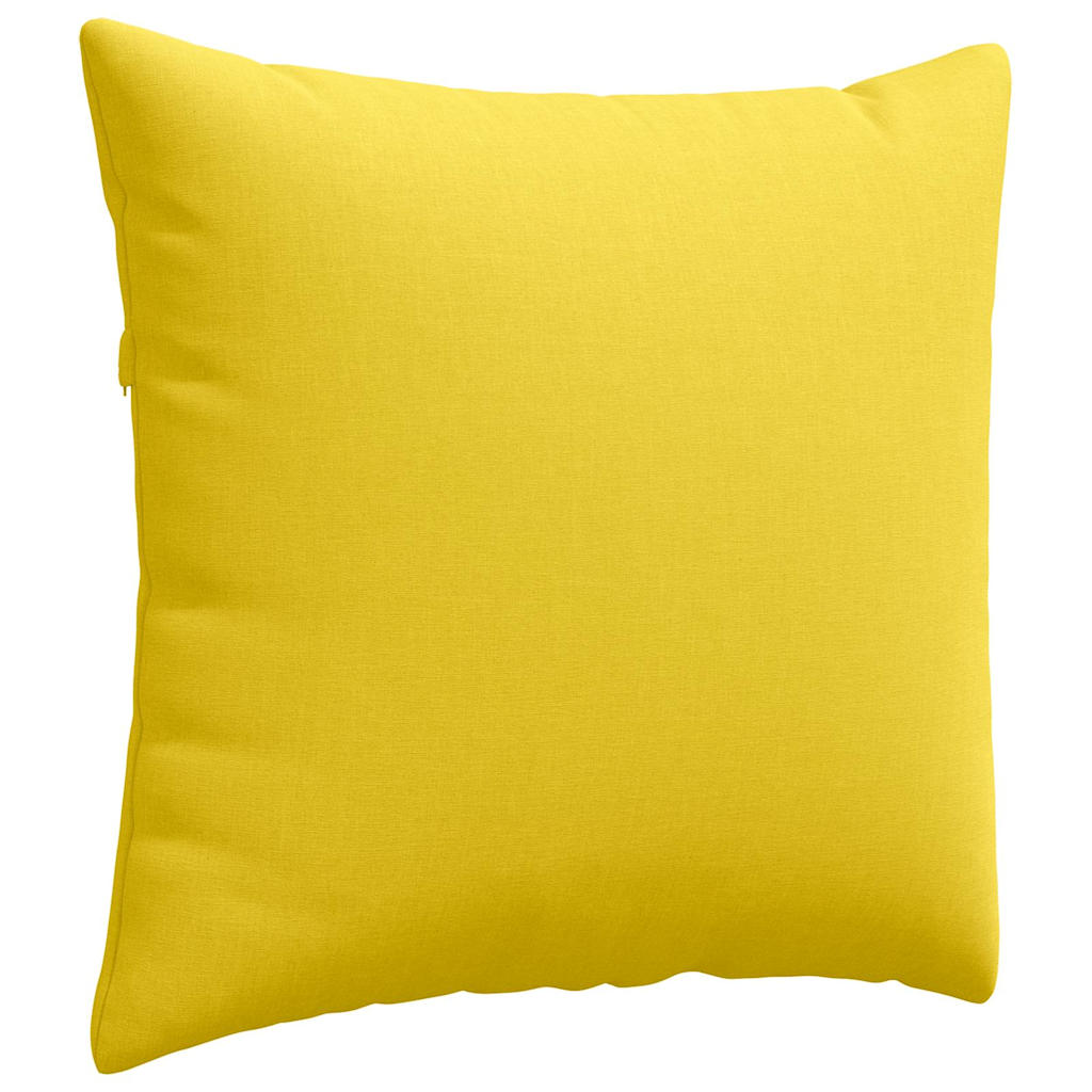 vidaXL Sofakissen 2 pcs Helles Gelb 45 x 45 cm Stoff