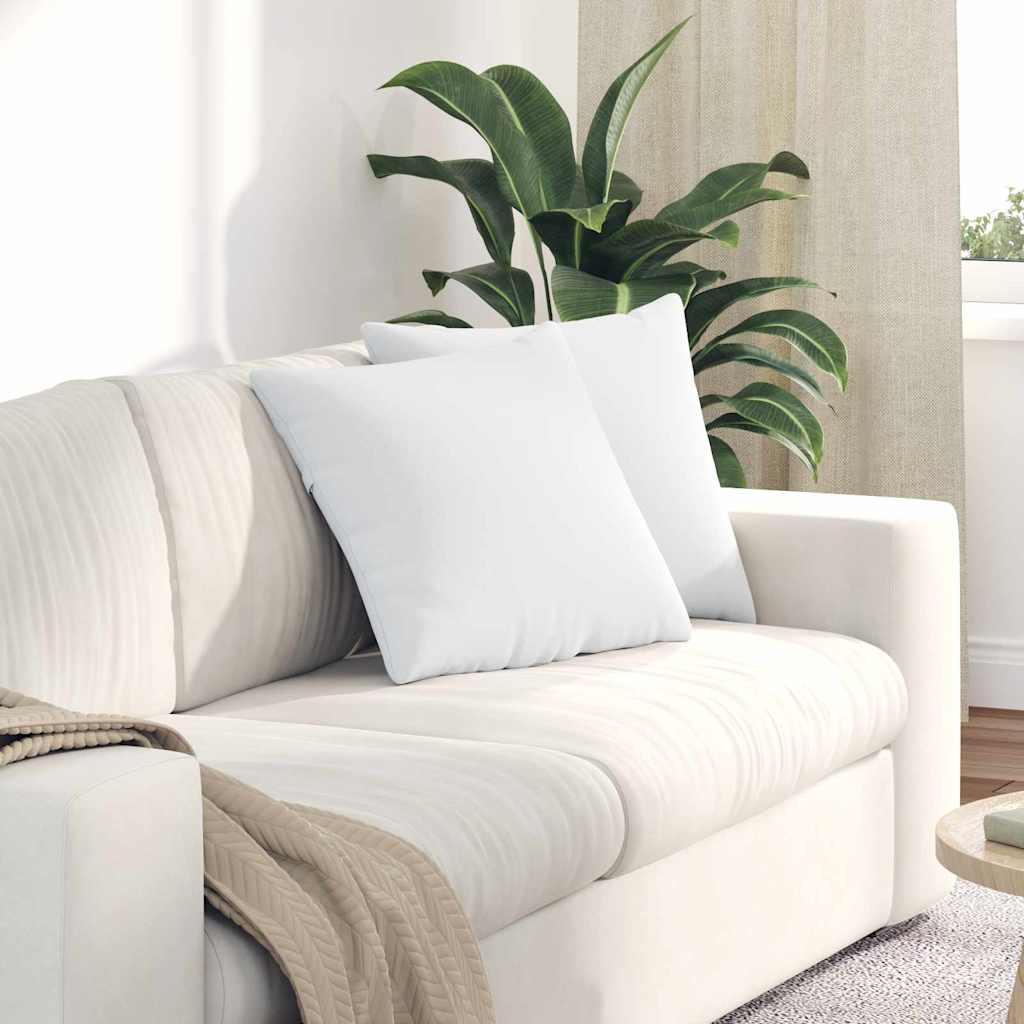 vidaXL Sofakissen 2 pcs Weiß 45 x 45 cm Stoff