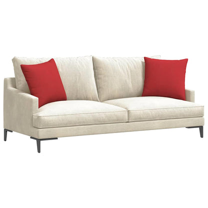 vidaXL Sofakissen 2 pcs Rot 45 x 45 cm Stoff